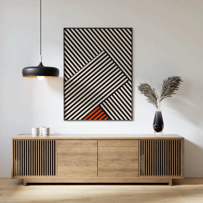 Bauhaus Poster - Stripes PRINT | Mid-century modern art print (available handframed or unframed)