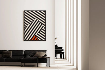 Bauhaus Poster - Stripes PRINT | Mid-century modern art print (available handframed or unframed)