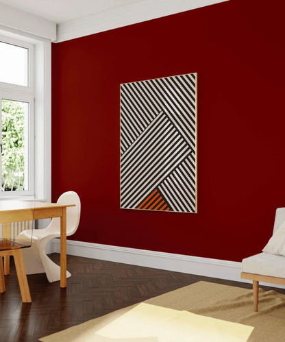Bauhaus Poster - Stripes PRINT | Mid-century modern art print (available handframed or unframed)