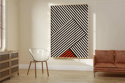 Bauhaus Poster - Stripes PRINT | Mid-century modern art print (available handframed or unframed)