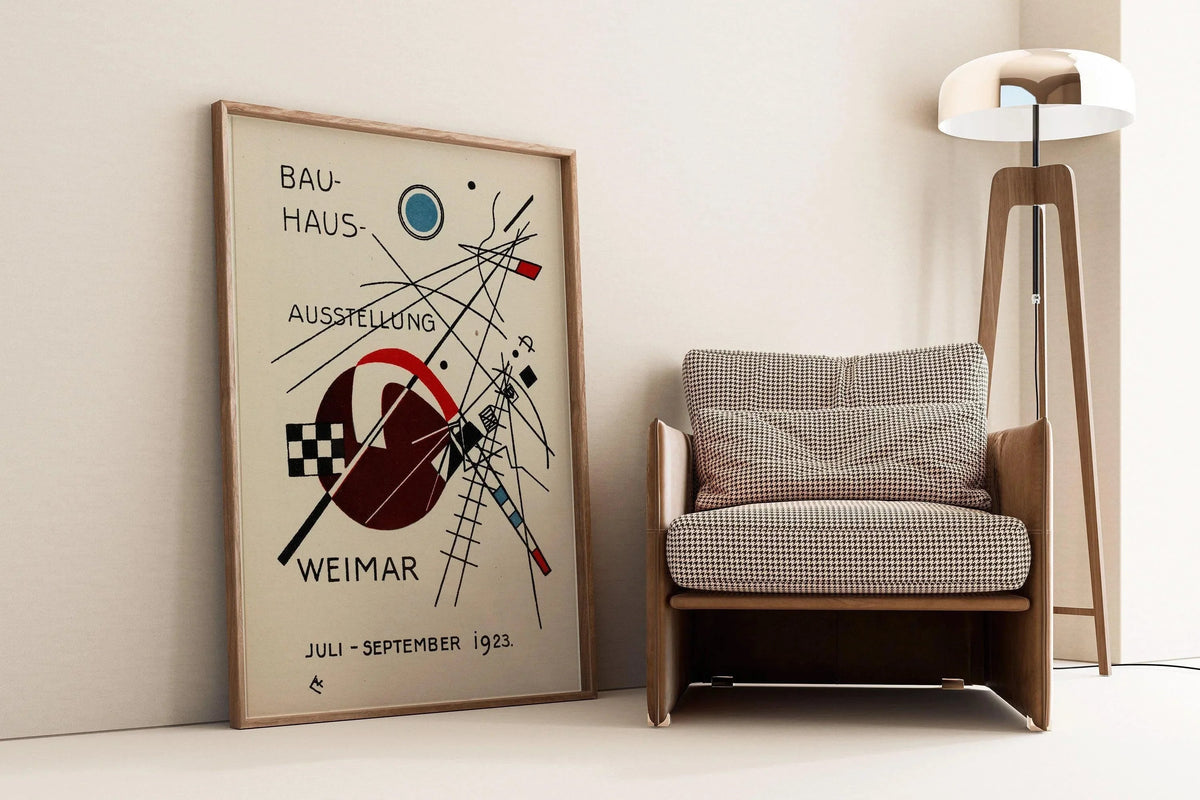 Bauhaus Art Print: Beige & Black Mid-Century Modern Giclee