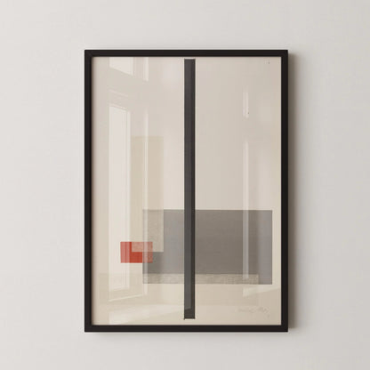 Bauhaus Art Print: L√°szl√≥ Moholy-Nagy Red Grey Giclee Print