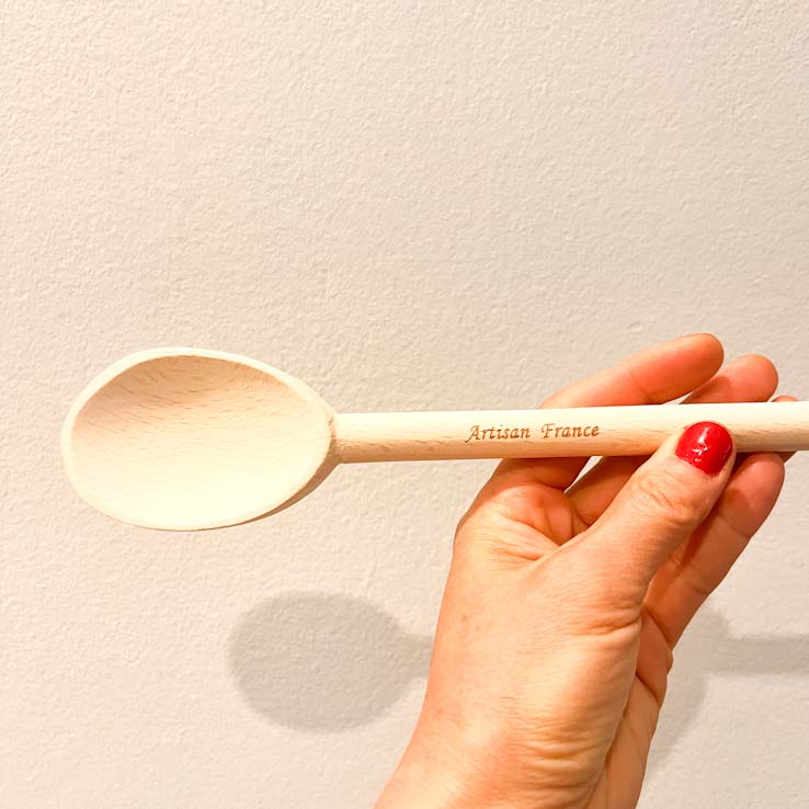 Artisan Beechwood Cooking Spoon – 100% Natural – Non-Toxic Wooden Spoon – 12"