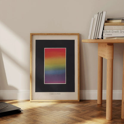 Rainbow Symbol Vintage Art Print - Bonnie E. Snow (Framed or Unframed)