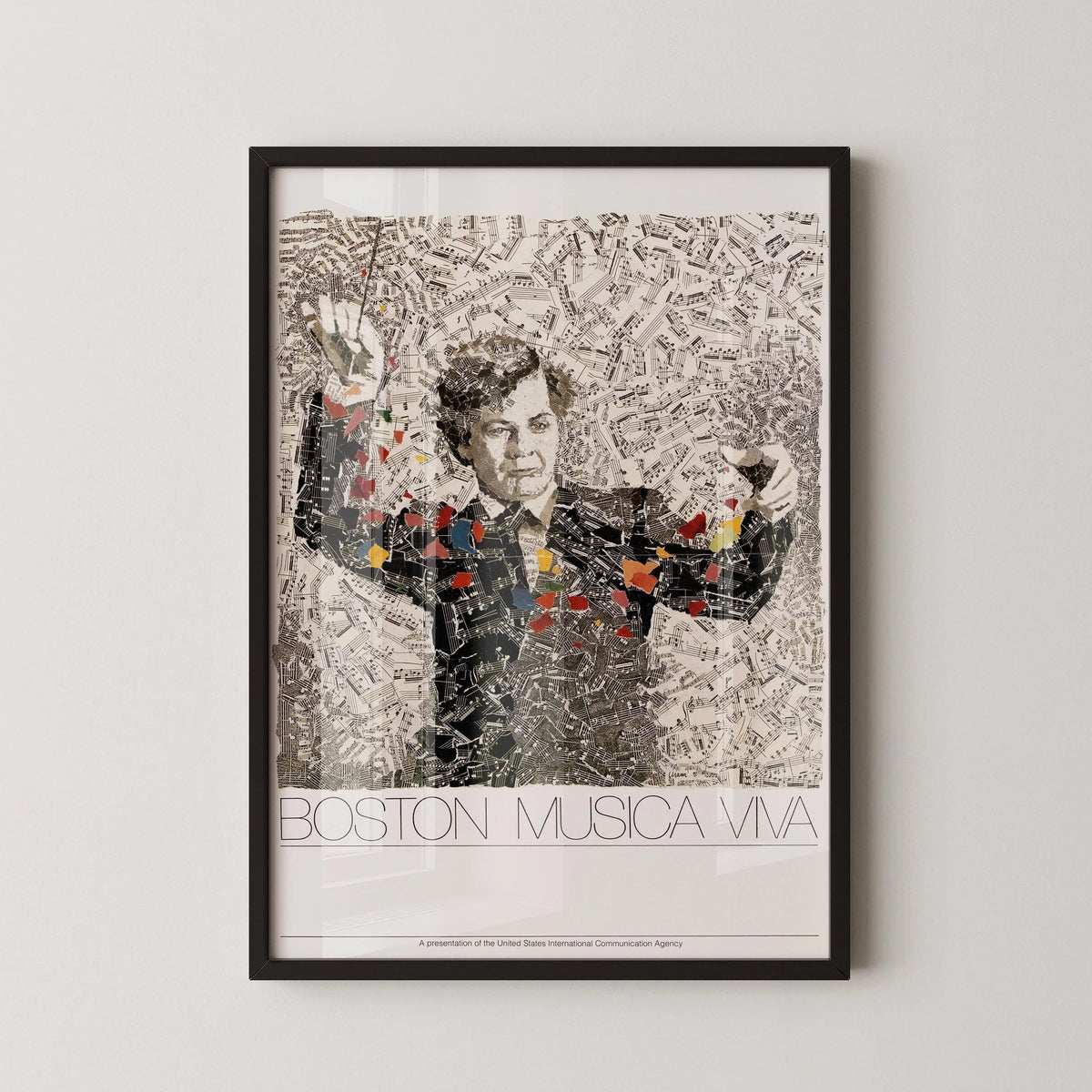 Boston Musica Viva Poster: Dynamic Vintage Music Art Print
