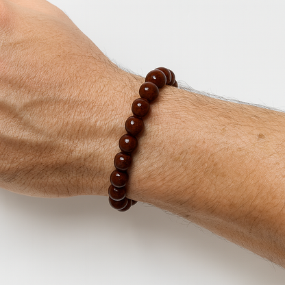 Brecciated Jasper Round Bracelet - 8mm