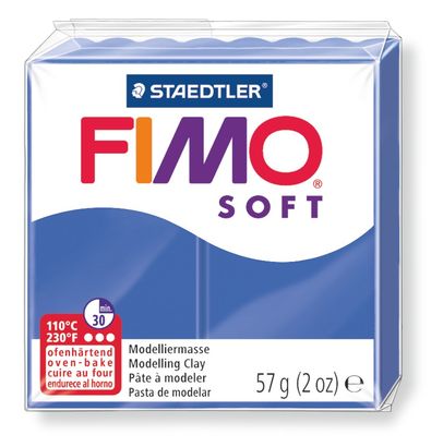 Staedtler-Mars - Pâte à modeler Fimo Soft - Bleu brillant
