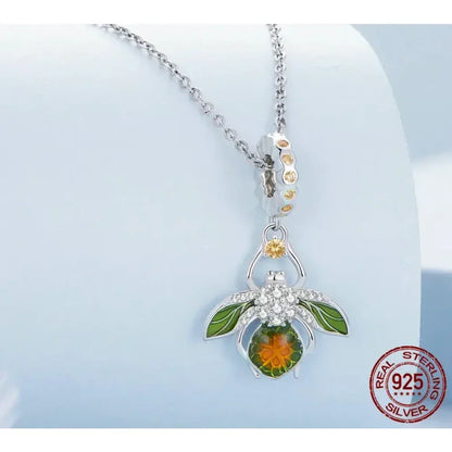 Pleine de charme : Pendentif Abeille-Citron en Argent 925 pour Bracelets et Joncs