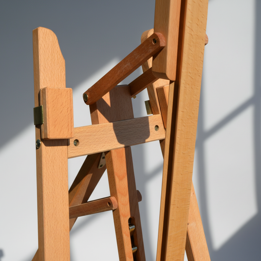 Chevalet de peintre en Hêtre 58" en A – Angle réglable