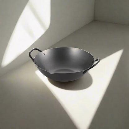 Yoshikawa Cook-Pal REN 36cm Nitrided Carbon Steel Guangdong Wok