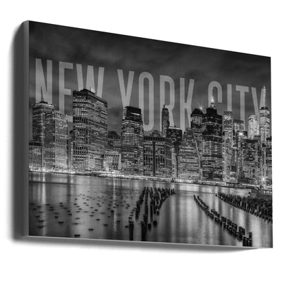 Wall art NEW YORK CITY Skyline Monochrome