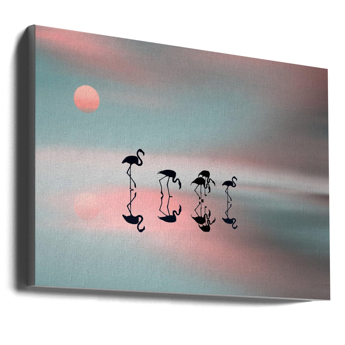 Flamants roses Wal Art Family.