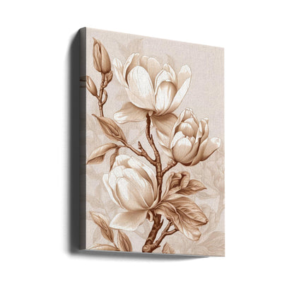 Beige Flowers 2