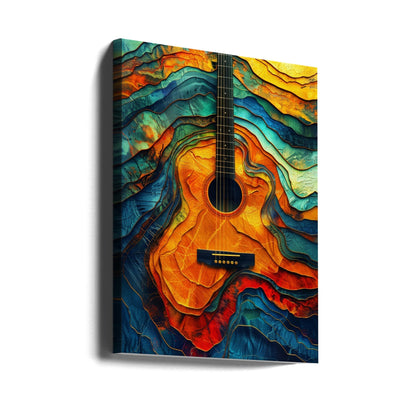 Impression sur toile Guitare Musique 6