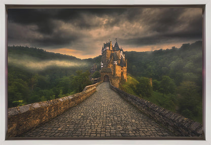 Eltz Castle beneath a Dramatic Sky Canvas Wall Art