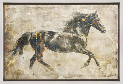 Art mural Cheval Illustration d'art vintage 03