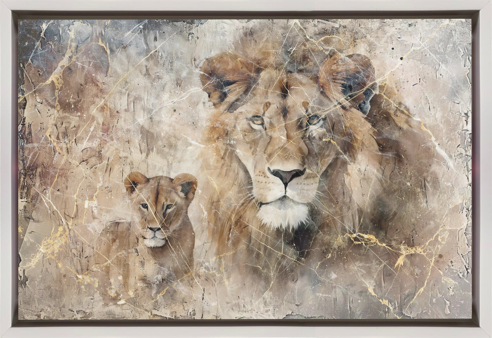 Art mural Lion Animal Art Vintage Illustration Décoration murale 08