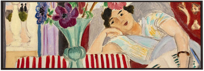 Wall art Femme Et Anémones