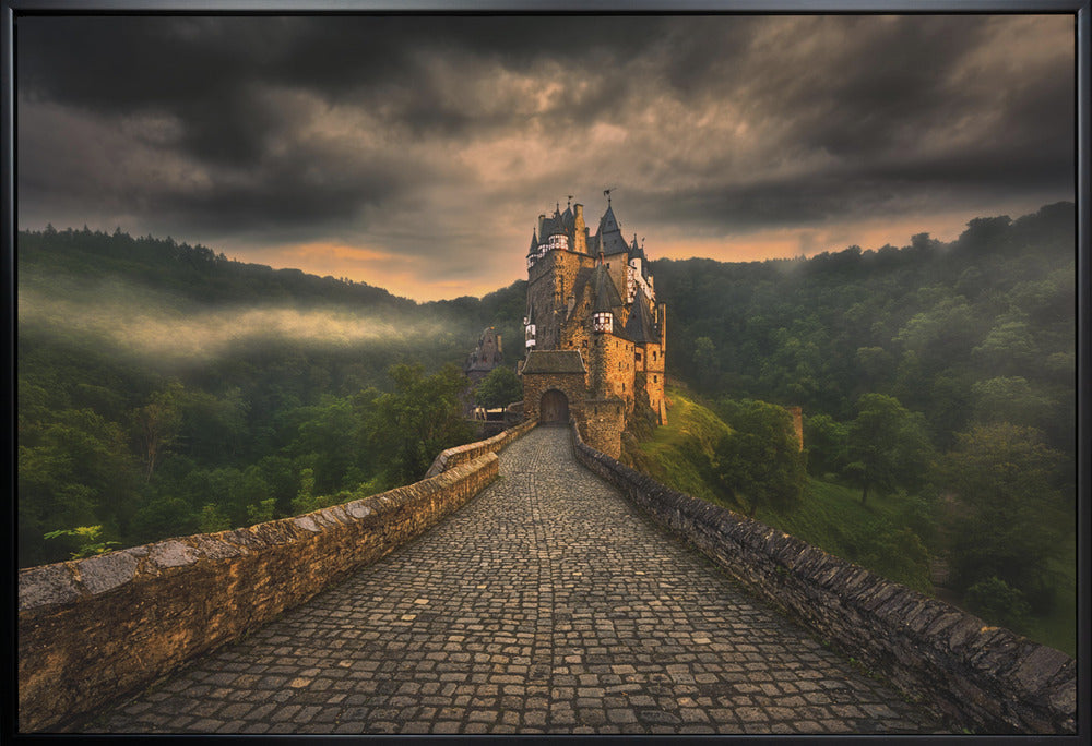 Eltz Castle beneath a Dramatic Sky Canvas Wall Art
