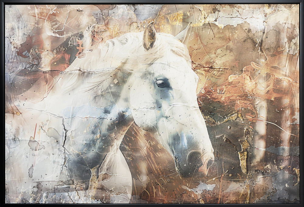 Décoration murale Cheval Animal Illustration d'art vintage Wallart 05