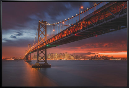 Wall art Fire over San Francisco