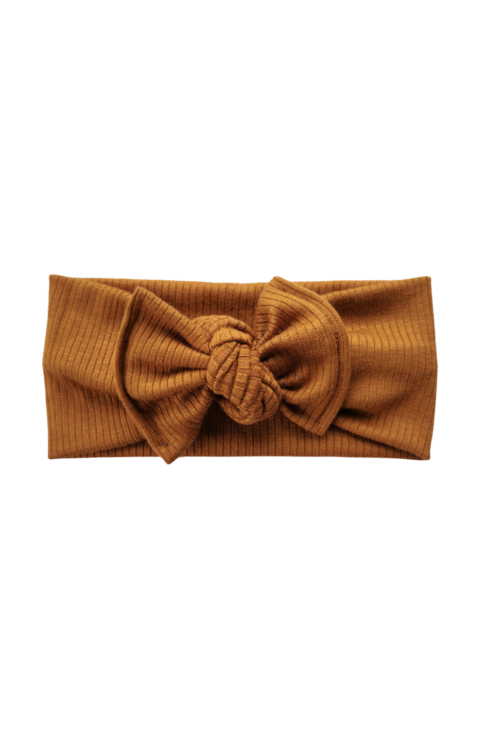 Modal Ribbed Headwrap | Caramel 0-3 yrs