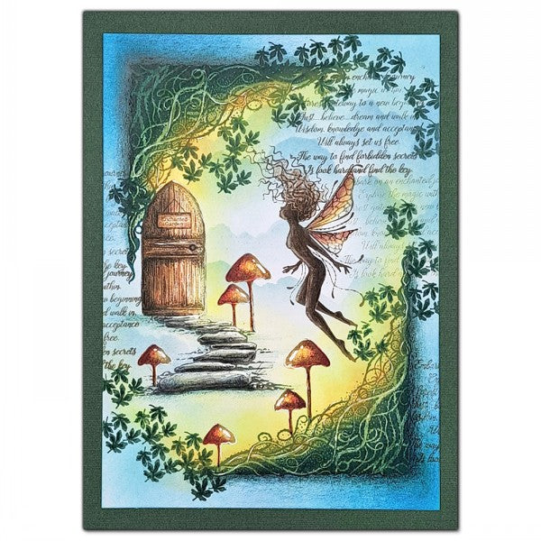 Mini timbre Feuilles d'argent