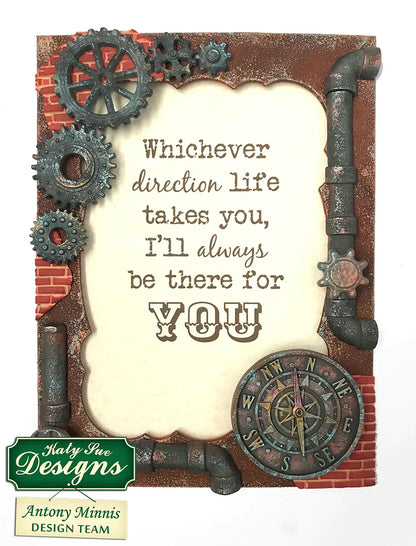 Distressed Cogs Silicone Mould