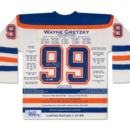Wayne Gretzky White Career Jersey #1 of 99