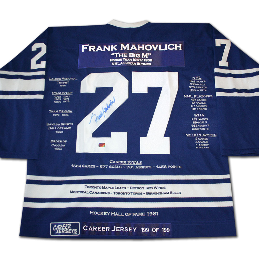 Frank Mahovlich Career Jersey #199 of 199