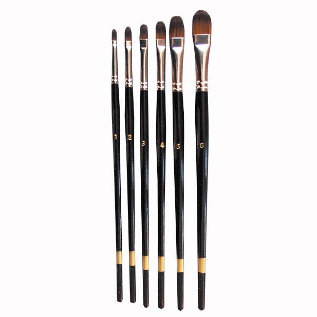 Aquaflex - Brown Synthetic Brush with Long Handle