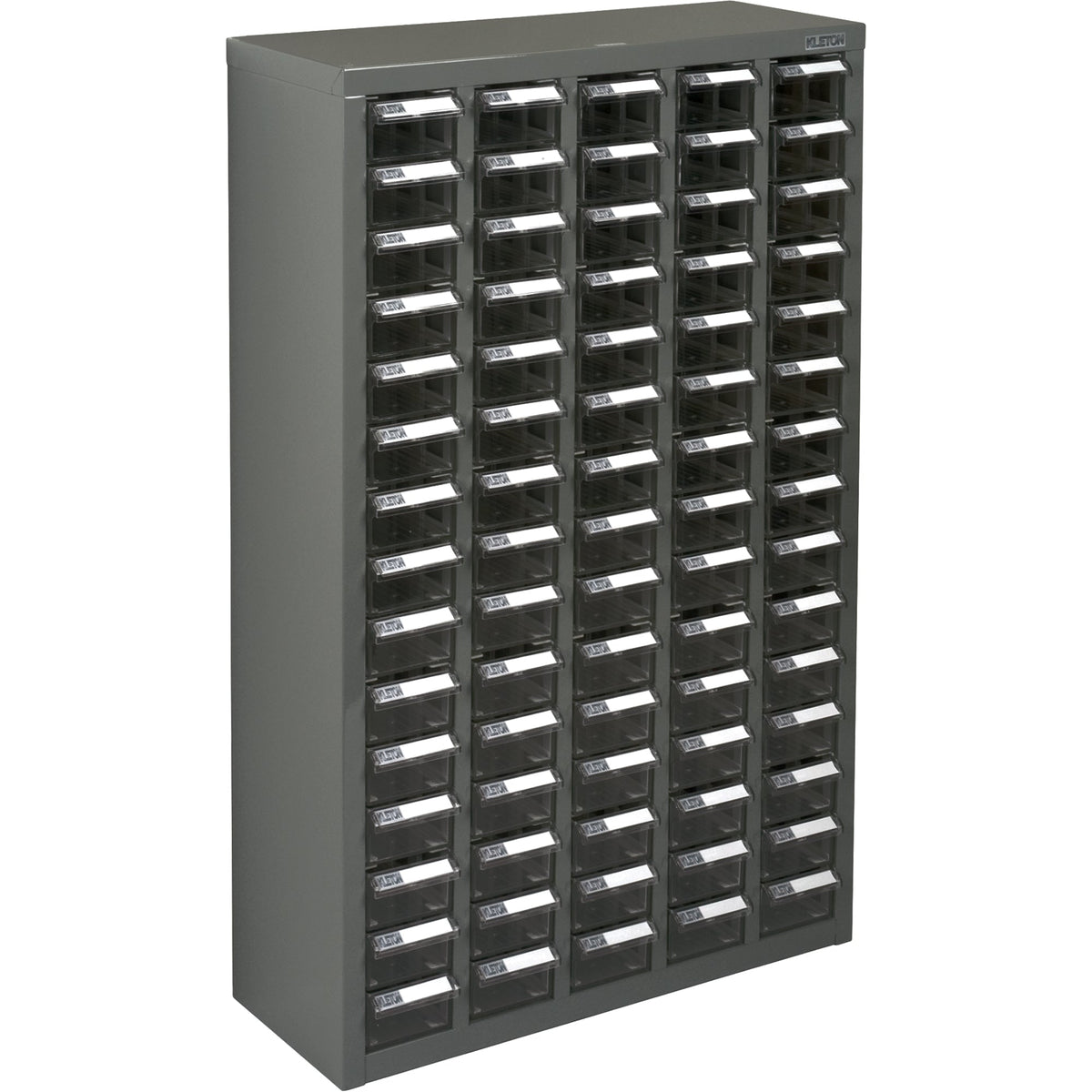 Meuble de rangement KPC-600, acier galvanisé, 75 tiroirs, 23-1/10" x 8-7/10" x 36-9/10", gris