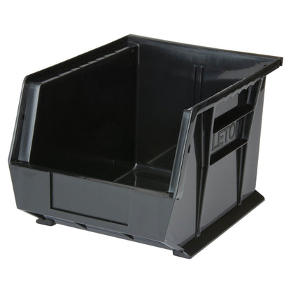 Bac empilable et suspendable, 8-1/4" larg. x 7" haut. x 10-3/4" prof., noir