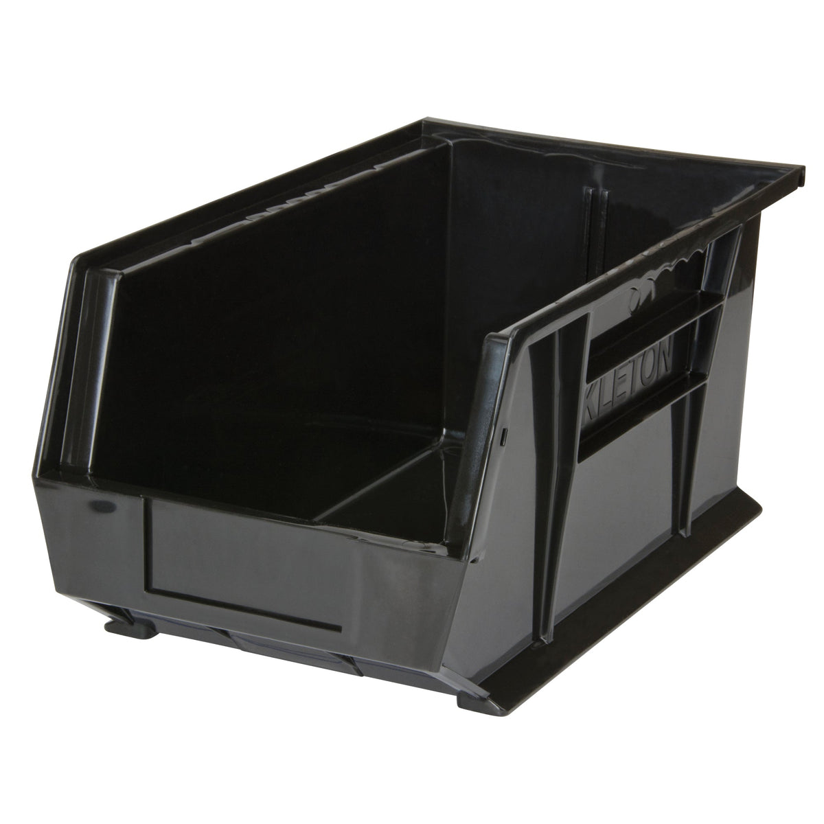 Bac de rangement gerbable et suspendable, 21 cm L x 17,8 cm H x 37,5 cm P, noir