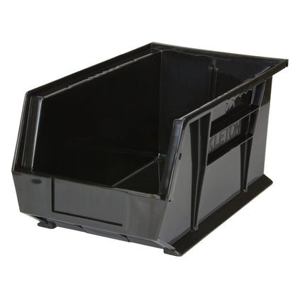 Bac de rangement gerbable et suspendable, 21 cm L x 17,8 cm H x 37,5 cm P, noir
