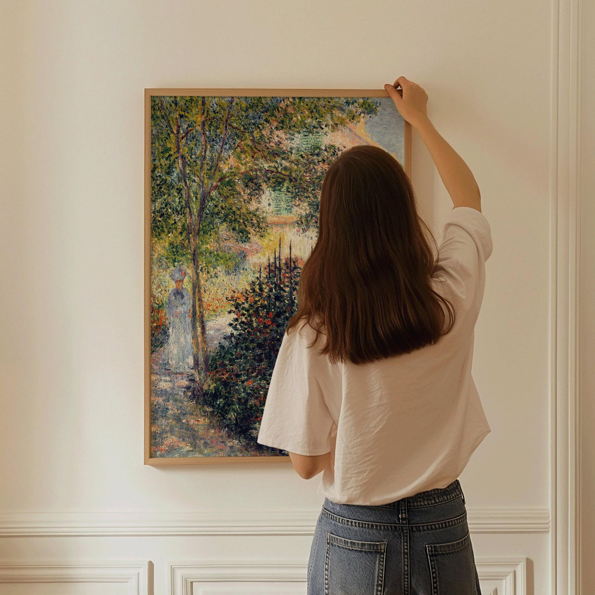 Monet's Garden at Argenteuil Print: Famous Impressionist Art
