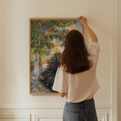 Monet's Garden at Argenteuil Print: Famous Impressionist Art