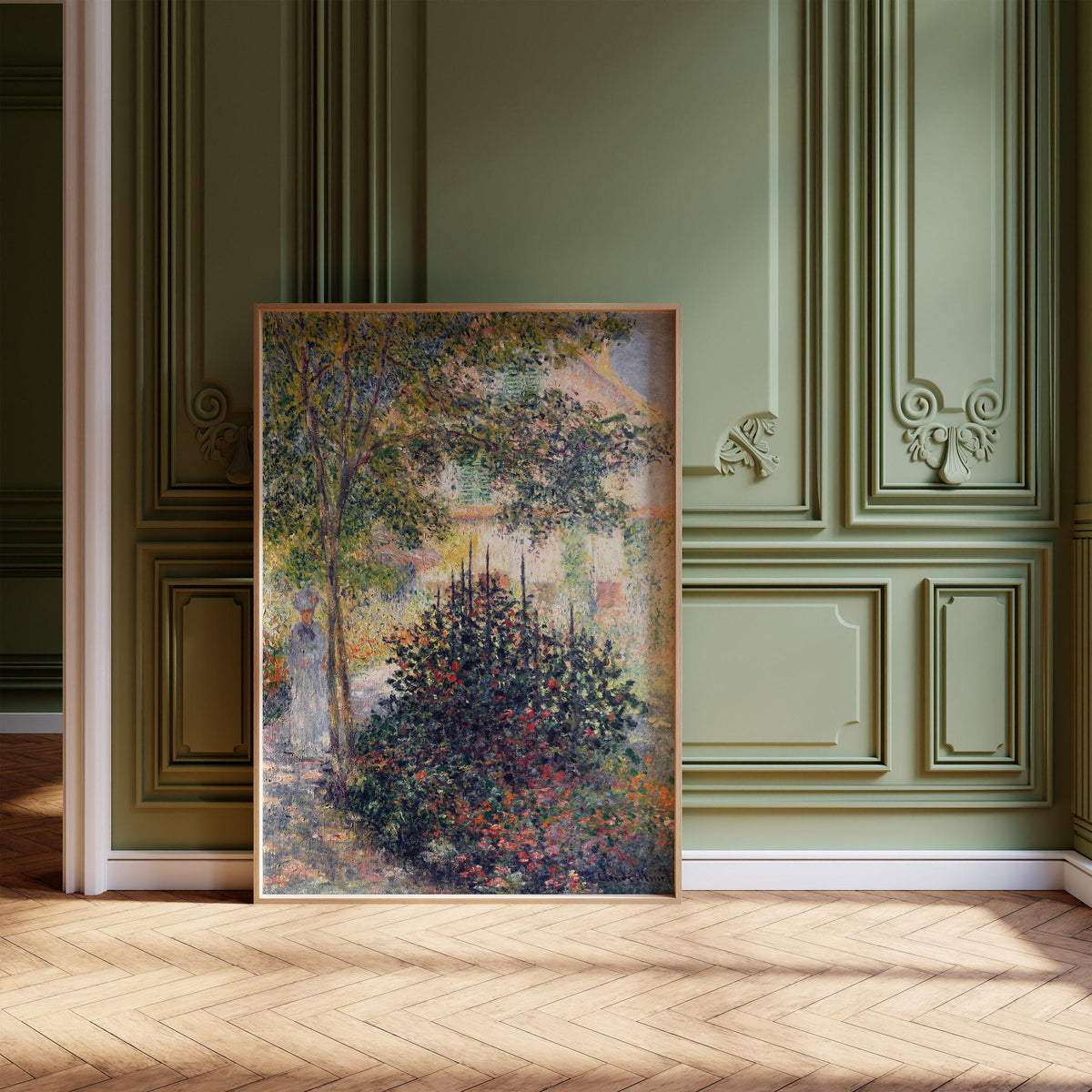 Monet's Garden at Argenteuil Print: Famous Impressionist Art