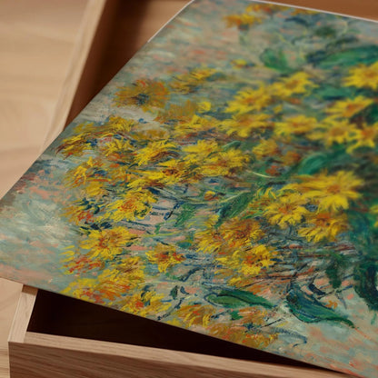 Monet Jerusalem Artichoke Flowers: Giclee Fine Art Print