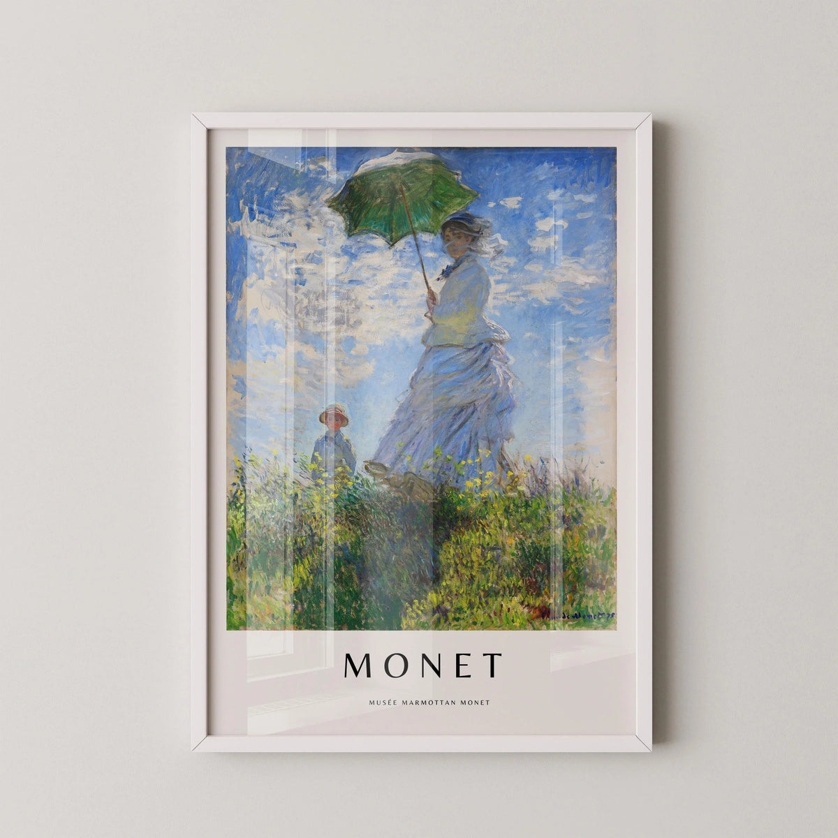 Monet - Madame Monet with Parasol: Giclee Fine Art Print