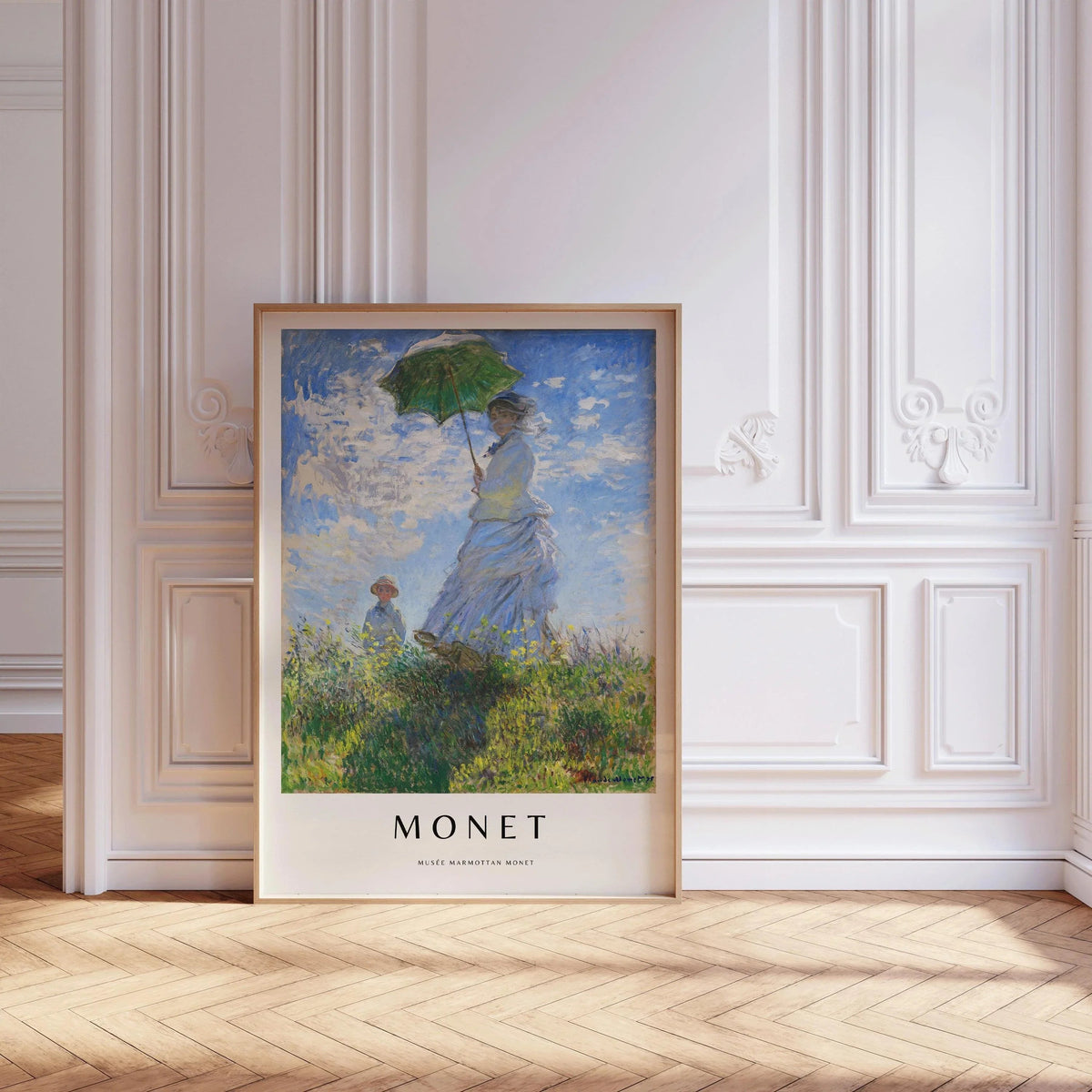 Monet - Madame Monet with Parasol: Giclee Fine Art Print