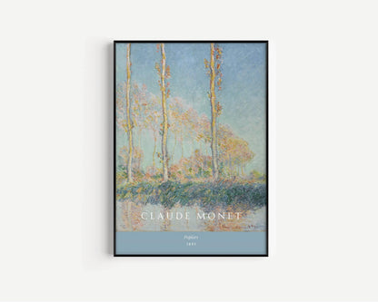 Claude Monet - Poplars | Famous Art (available handframed or unframed)