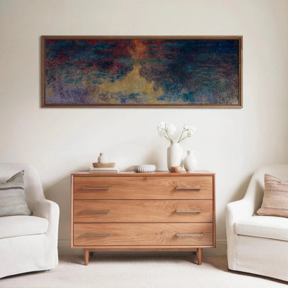 Monet Waterlily Pond Giclee Print: Impressionist Art (Framed Option)