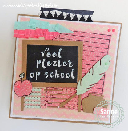 Marianne Design : Set de matrices et de tampons Collectables - Abacus