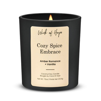 Bougie Cosy Épices Enveloppantes | Ambre Romantique + Vanille