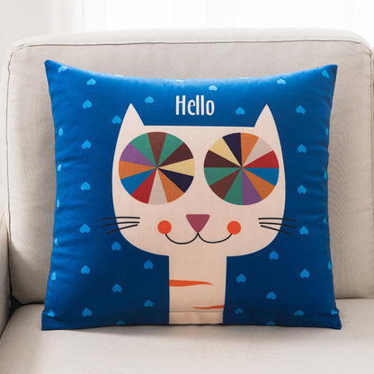 Cute Decorative Throw Pillow – Soft Plush Sofa Cushion for Living Room, Bedroom & Bedside