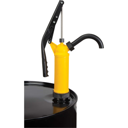 Lever-Type Drum Pump, Polypropylene, 14 oz./Stroke, Fits 5-55 Gal.