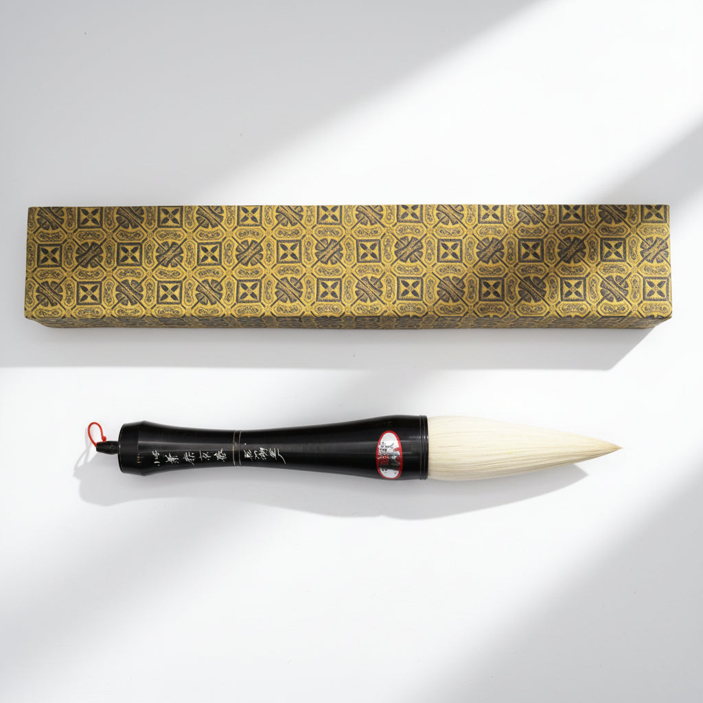 Dynasty Horn - Extra Large Goat Hair Brush With Ox Horn Handle