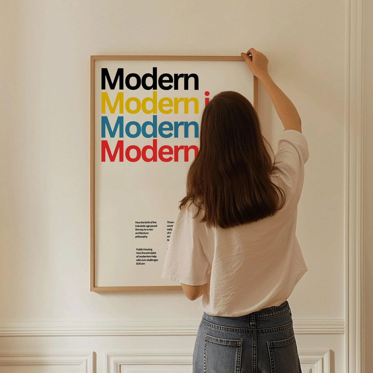 Modernism Typography Art Print: Dietmar Winkler Giclee Poster