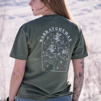 T-shirt unisexe Lys de la Prairie | Vêtements Saskatchewan